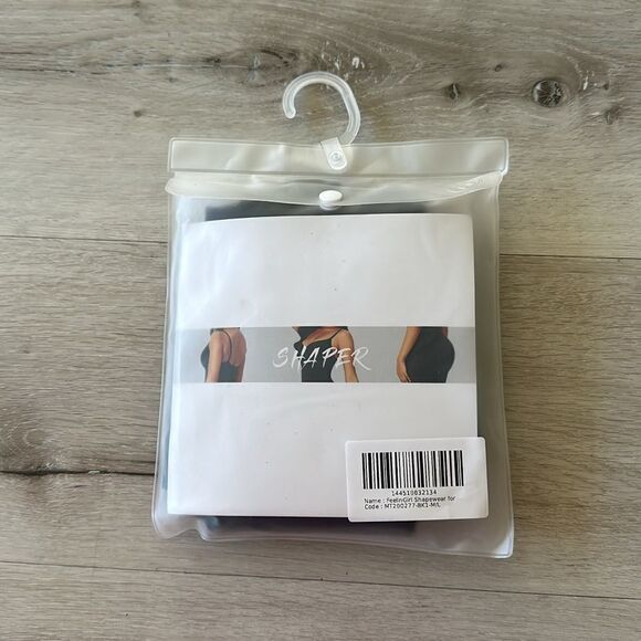 FeelinGirl Butt Lifter Bodysuit Body Shaper, Tummy Control XS-S BLK NWT IN PKG - Picture 2 of 5